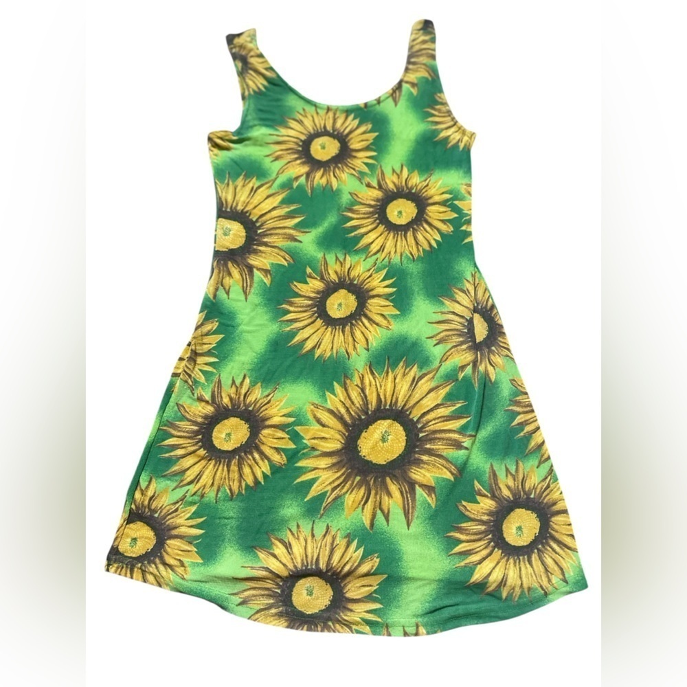 Y2K Stretchy Sunflower Dress
